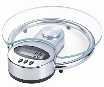 NewLine Elegant Glass Kitchen Scale SAK5166-SL
